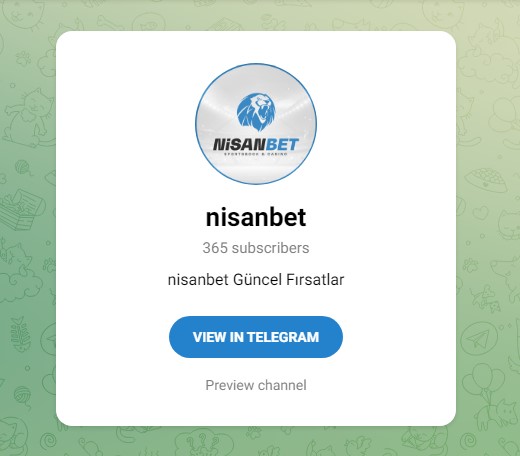 Nisanbet telegram kanalında üye sayısı her gün artıyor.